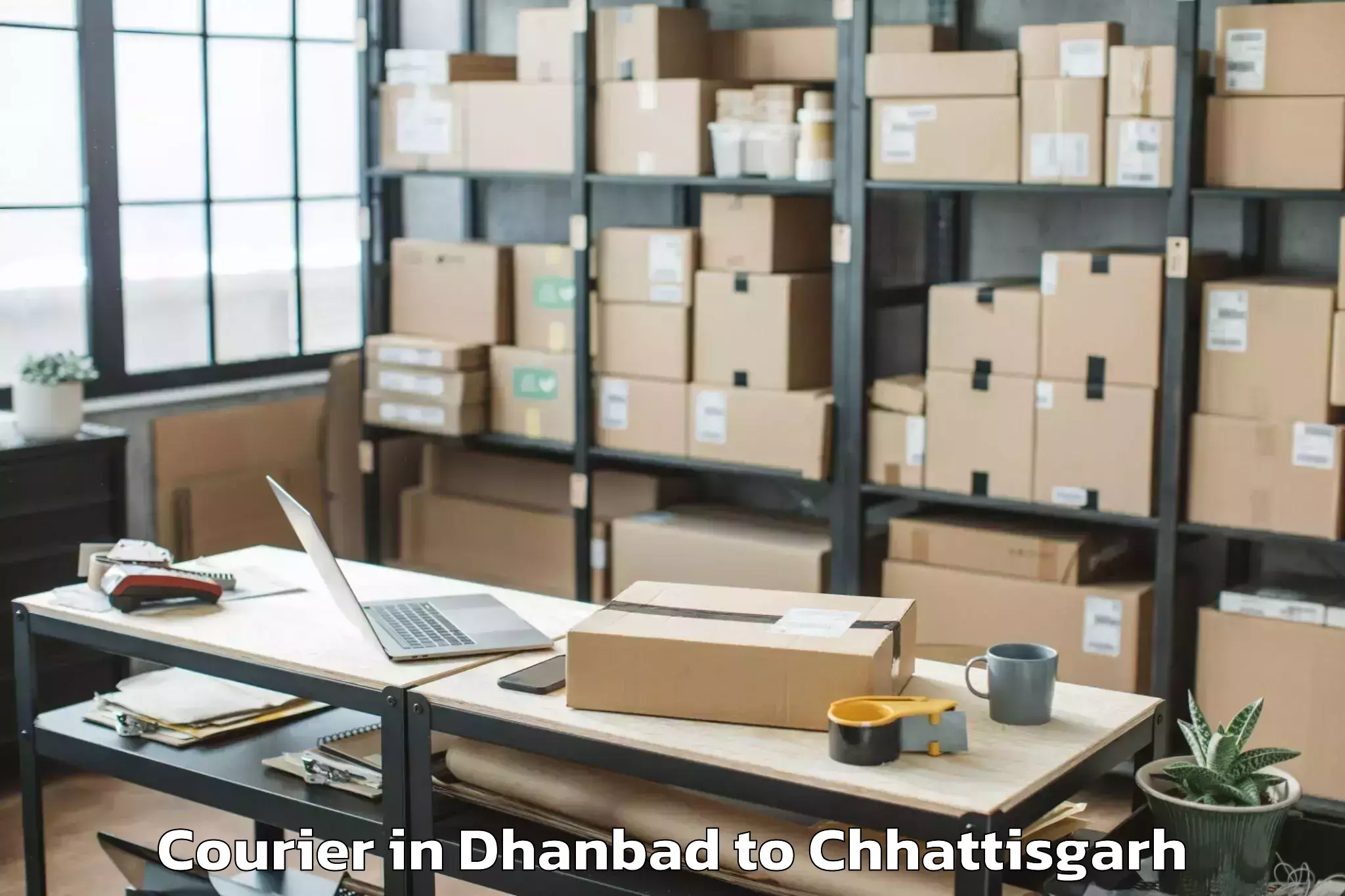 Leading Dhanbad to Dantewada Courier Provider